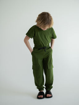 Брюки карго, хаки - Lesi kids фото 29
