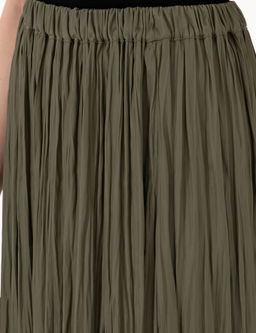 Haki A Kesim Dokuma Etek