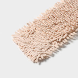 Насадка для плоской швабры «Доляна. Пастель», 40×10 см, микрофибра букли, 80 г, бежевая