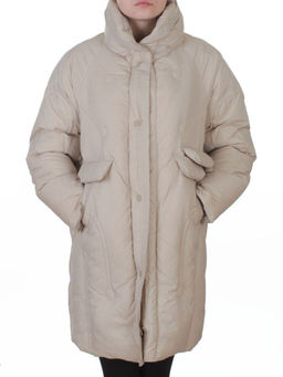 3062 BEIGE Куртка пуховая зимняя женская (утиный пух) - Fashion фото 3