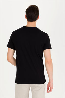 U. S. Polo Assn Мужская черная базовая футболка с круглым вырезом - U.s. polo assn фото 11