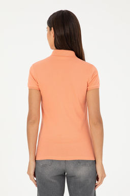 Футболка-поло женская U.S. Polo Assn лососевый фото 5