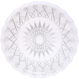 Цена за 2 шт. Поднос пластиковый "Ледяная фантазия" 27*2см