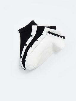 Desenli Kad?n Patik ?orap 5li