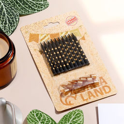 Свечи в торт Золотая горошина, 6 см, 10 шт, чёрные - Страна карнавалия фото 7