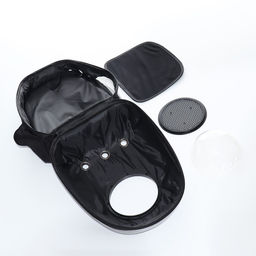 Рюкзак для переноски животных с окном для обзора, 32 х 25 х 42 см, серебристый - Пижон фото 11