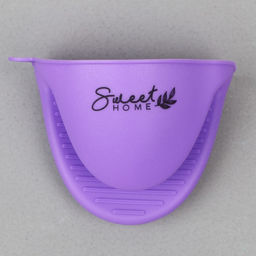 Прихватка для горячего «Прованс», силикон, 11×8.3 см, фиолетовая