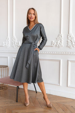 Платье Open Style 5583 серый
