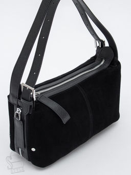 Сумка женская кожаная 6148QF black Polina&Eiterou