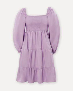 Хлопковое платье с пышными рукавами - Incity фото 5