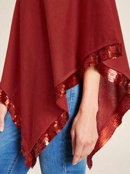 Пончо, каштановое - Ashley brooke фото 6