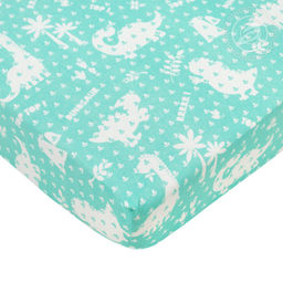 Динопарк Набор для новорожденных Динопарк/Борта:6шт; Подушка:1 шт-40*60; Наволочка(клапан):1шт.-40*60; Простыня на резинке:1шт.-120*60; Одеяло:1шт.-110*90; Пододеяльник:1шт.-110*90 Набор в кроватку (бязь) - Артпостелька фото 6