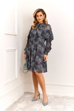 Платье AGATTI 5898 серо-синий