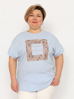 CRB wear / CSLW 60358-43 Футболка женская,голубой/Ex.Cherubino