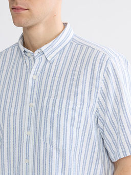 Regular Fit ?izgili Erkek G?mlek