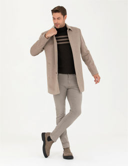 A__k Kahverengi Y_n Kar___ml_ Slim Fit Ka_e Kaban - Pierre cardin фото 4