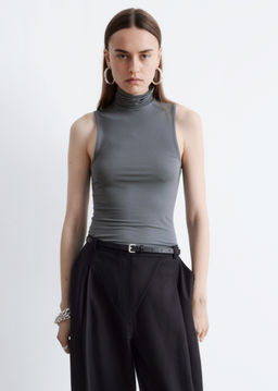 Top de cuello alto sin mangas - H&m фото 7