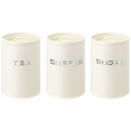 Набор банок д/сыпучих продуктов 3 пр. 1,3 л 11*11*16,5 см "Tea, coffee, sugar" с крышкой с сил.уплот
Состав: Металл с пудровым покрытием, пластик, силикон