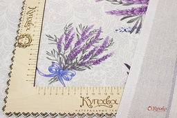 Рогожка Очарование лаванды, ш.1.5м, хлопок-100%, 165гр/м.кв - Купава фото 3