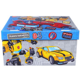 Коробка подарочная складная с крышкой, 31 х 25,5 х 16 Оптимус Прайм и Бамблби, Трансформеры - Hasbro фото 5