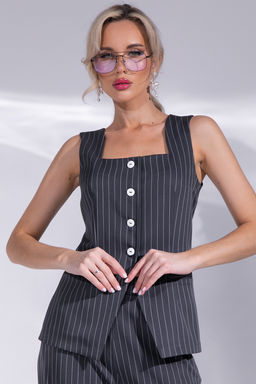 Жилет Мей (трюфель) - Эльза фото 3