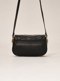 Сумка кожаная на плечо Deboro 30791 черный флот