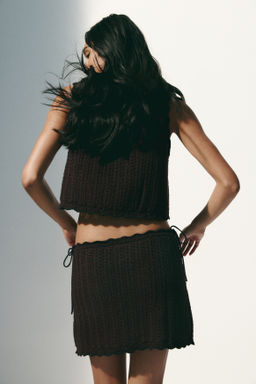 Falda playera efecto crochet - H&m фото 7