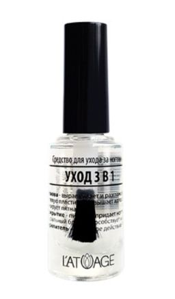 Latuage Средство для ногтей УХОД 3 В 1 9г