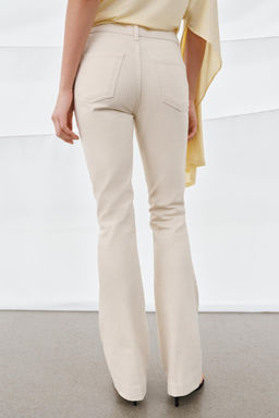 JEANS ZW COLLECTION BOOTCUT TIRO MEDIO / Crudo - Zara фото 3