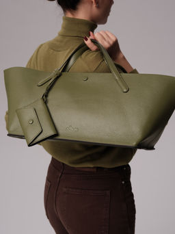 Женская кожаная сумка Dari DBR 31136 зеленая водоросль  фото 8