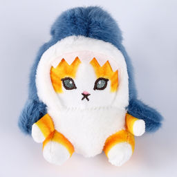 Мягкая игрушка Кот-акула, 11 см, МИКС