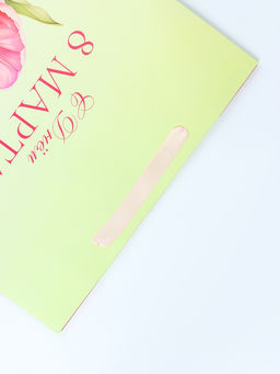 Пакет подарочный ламинированный вертикальный С 8 Марта, L 31?40?12 см