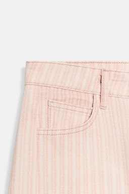 JEANS ZW COLLECTION ANKLE RELAXED RECTOS TIRO MEDIO RAYAS / Rosa - Zara фото 8