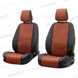 Алькантара Ромб - Модель №2 широкое сиденье (комплект из 2 шт)