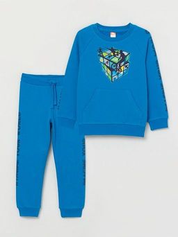 CRB wear/CWKB 90049-42-297 Комплект для мальчика (джемпер, брюки), синий/Ex.Cherubino