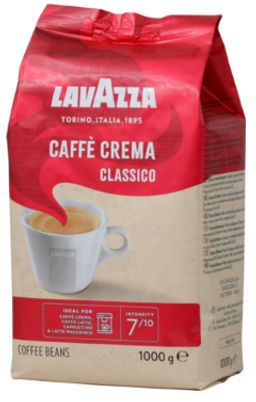 LAVAZZA. Caffe Crema Classica (зерновой) 1 кг. мягкая упаковка (Уцененная)