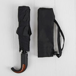 Зонт автоматический «Элеганс», 3 сложения, 8 спиц, R=47/53 см, D=106 см, чёрный