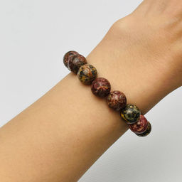 Браслет из леопардовой Яшмы 16,5 см