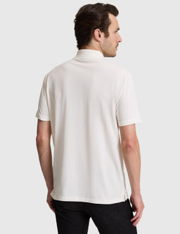 Bej Slim Fit Pamuk Kar___ml_ D__meli Polo Yaka Basic T-shirt