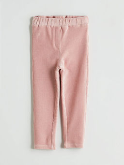 Beli Lastikli Basic K?z ?ocuk Kadife Tayt