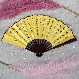 Веер 27 см / 622-9 /уп 5/600/бамбук,полиэстер - Галеонтрейд фото 3