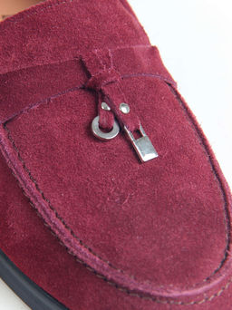 Лоферы туфли 170.2614bl. бордо замша