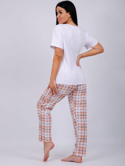 Пижама Котёнок брюки, трикотаж - Малина фото 6