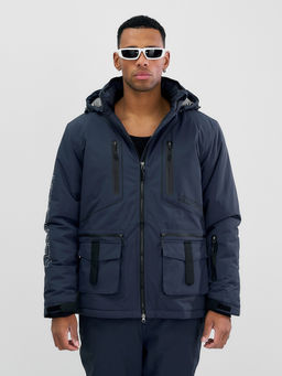 Горнолыжный костюм мужской зимний темно-серого цвета 394TC - Leifensh фото 13