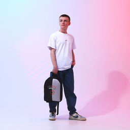 Рюкзак текстильный Chaotic, 38х14х27 см, цвет чёрный, серый - Nazamok фото 10