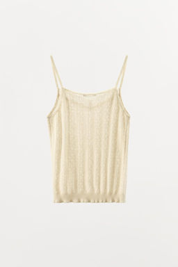 POINTELLE STRAPPY TOP - Zara фото 4