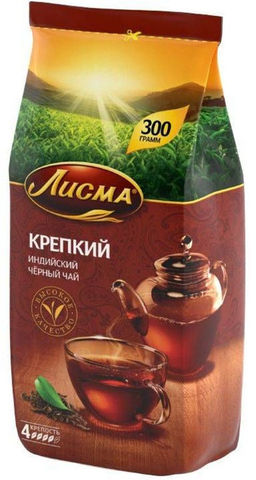 Чай Лисма Крепкий м/у лист 300г