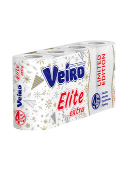 VEIRO т/бумага 4-сл. Elite EXTRA (8 рул.) Белая