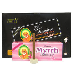 Darshan безосновные благовония Myrrh МИРРА 20гр. блок 12шт.
