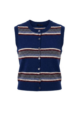 Saks Regular _izgili Bisiklet Yaka Yelek TWOAW27YE00012